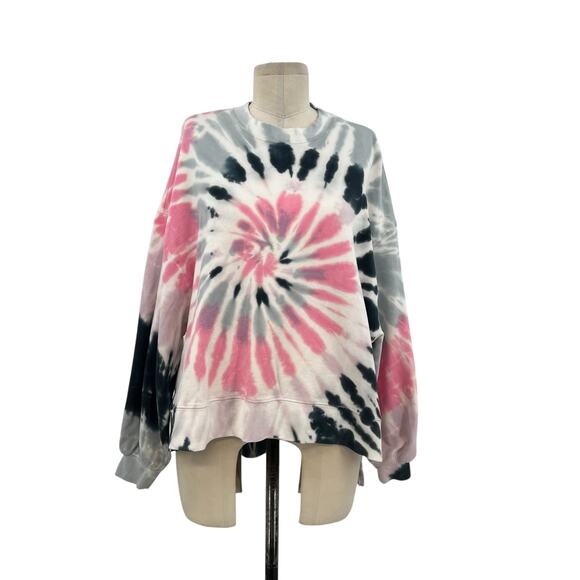 Electric & Rose Neil Sweatshirt Wildrose & Savannah Wash Tie Dye Size XS - Picture 2 of 13